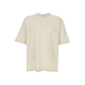 Golden Goose Men Off-White T-Shirt With Printed Logo On The Back For Men